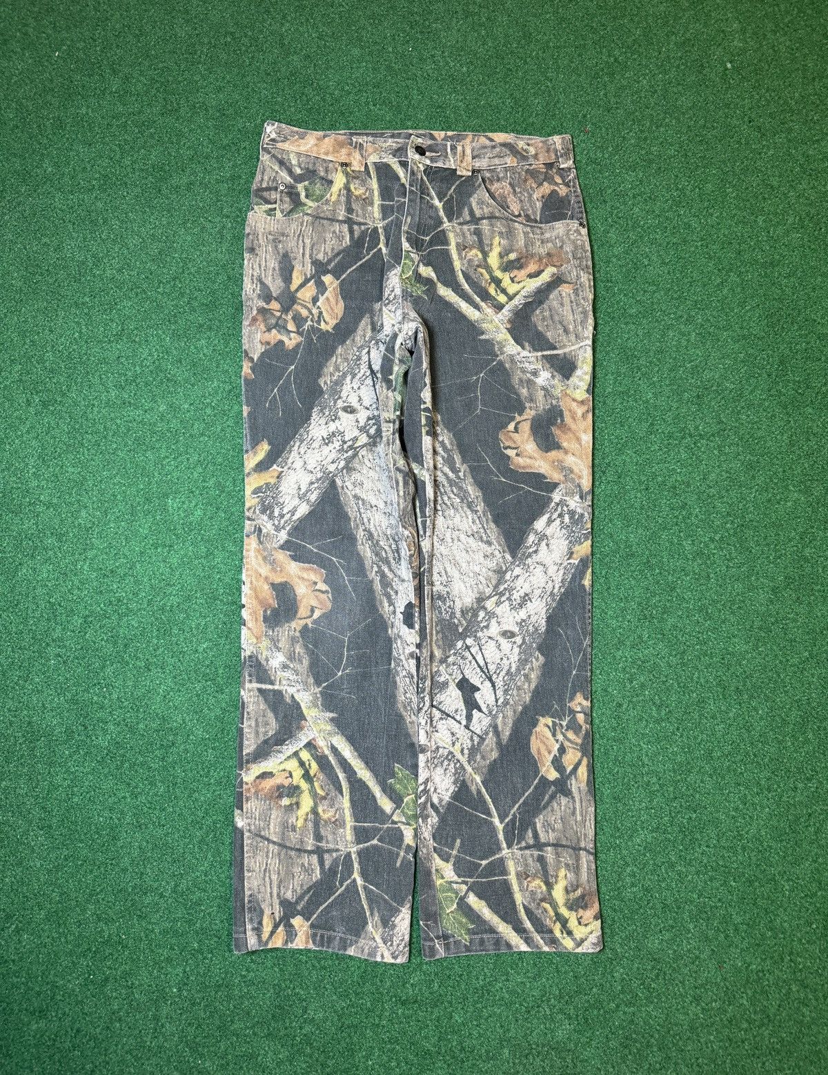 Realtree Y2K Realtree Camo Carpenter Baggy Hip Hop Wide Leg Pants Size US 34 / EU 50 - 3 Thumbnail