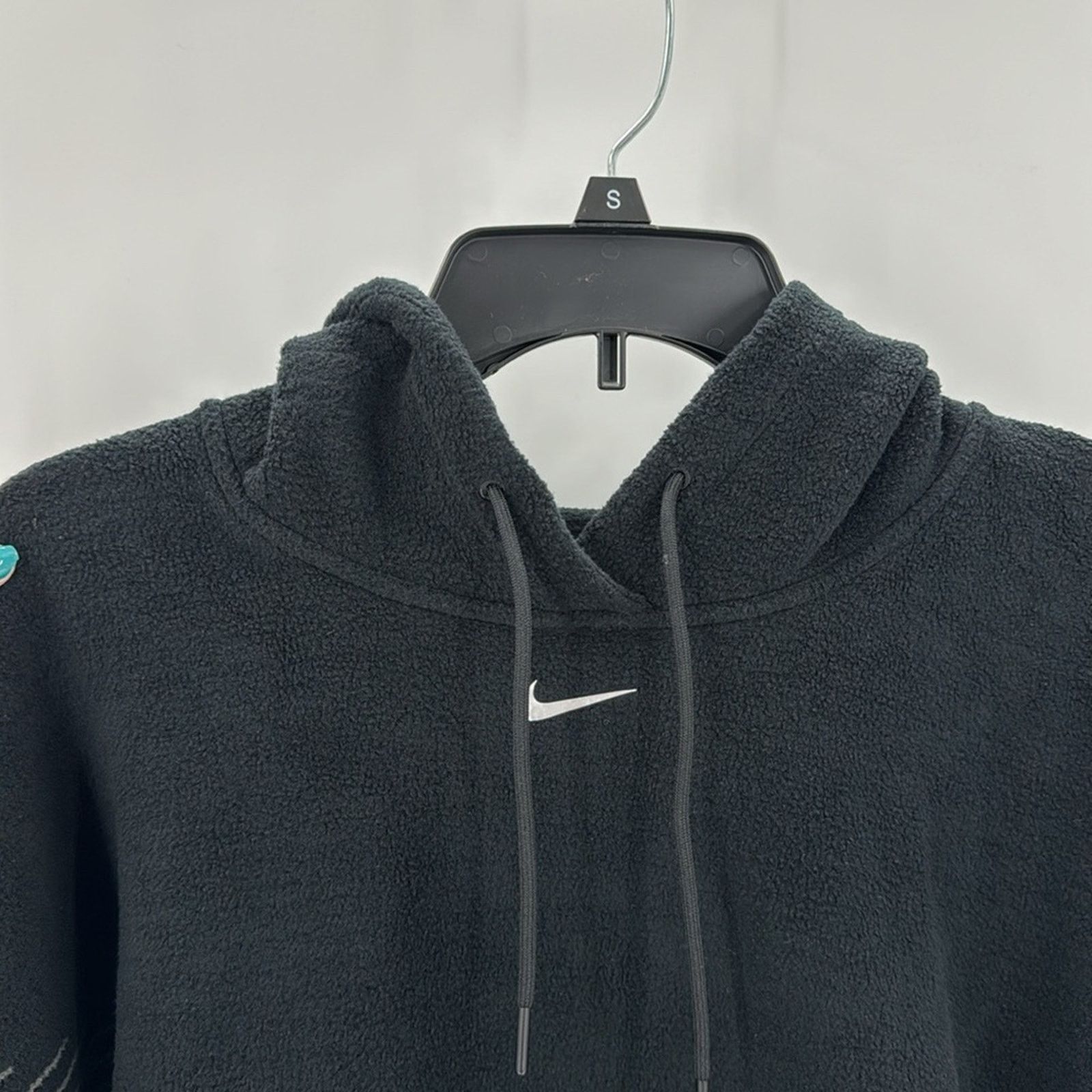 Nike Nike Pro Womens Therma-FIT ADV Cropped Fleece Hoodie Black S Size S / US 4 / IT 40 - 4 Thumbnail