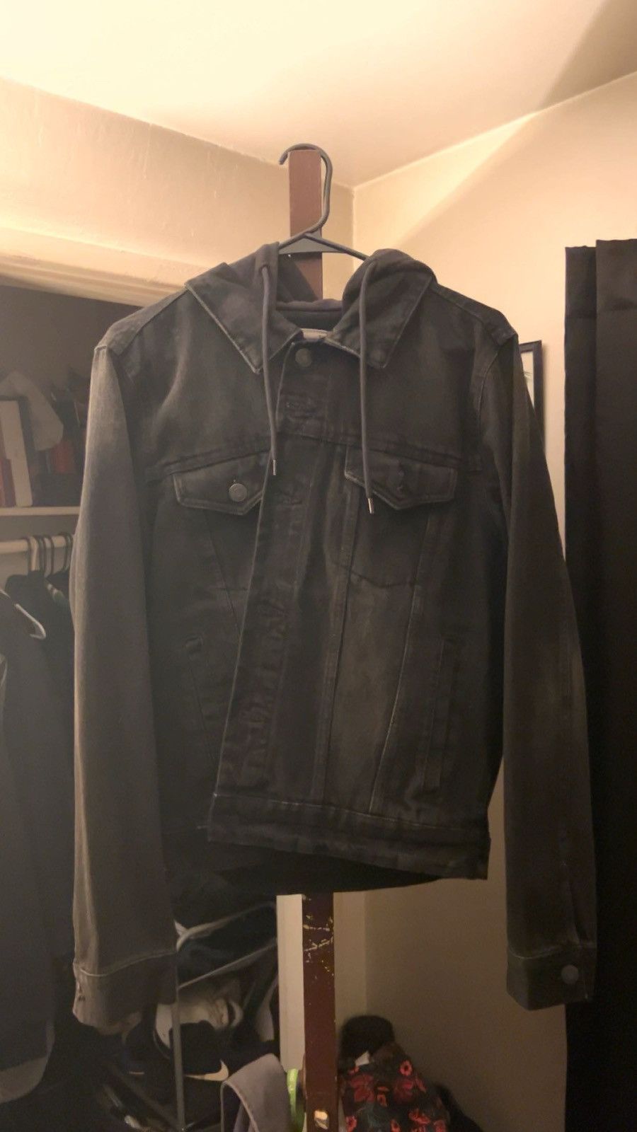 Aeropostale Black denim jacket Size US M / EU 48-50 / 2 - 1 Thumbnail