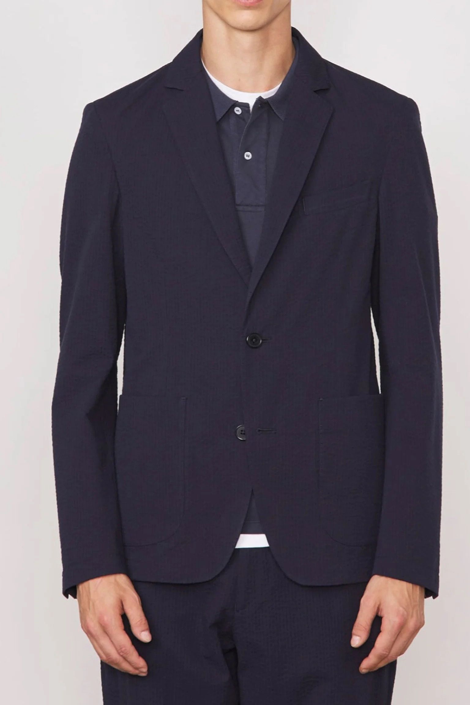 Officine Generale NEW Officine Generale Cotton Seersucker Lightest Jacket 52 Size 42R - 10 Thumbnail