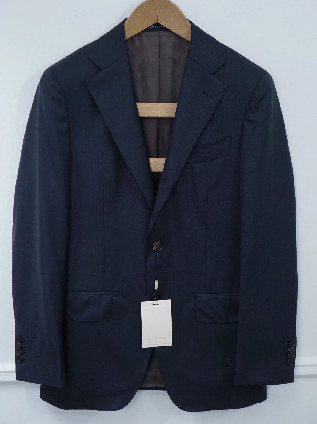 Suitsupply Men Suitsupply Blazer Lazio La Spalla Wool S150 Blue US40S Size 40S - 1 Thumbnail