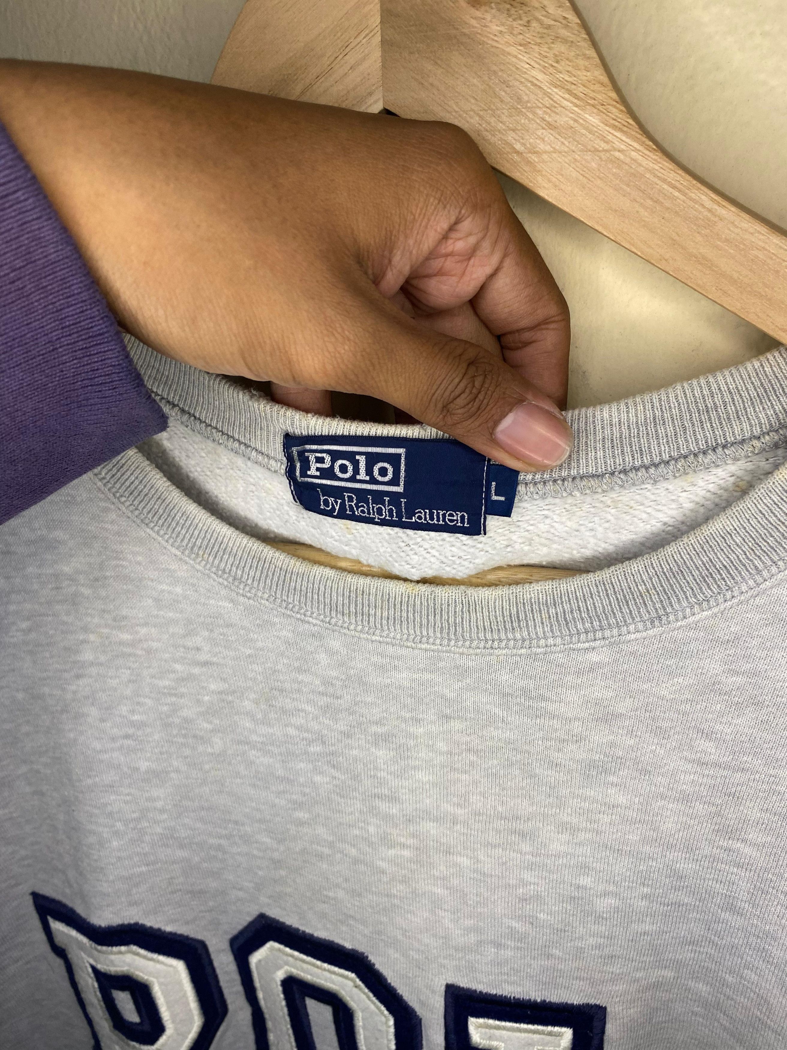 Polo Ralph Lauren Sweatshirt Crewneck Polo with "POLO" Size US L / EU 52-54 / 3 - 2 Thumbnail