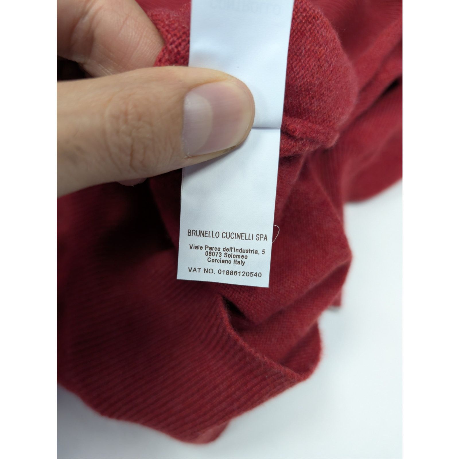 Brunello Cucinelli o1rshd1 CC20 Cashmere Crewneck Sweater in Red Size US M / EU 48-50 / 2 - 19 Thumbnail