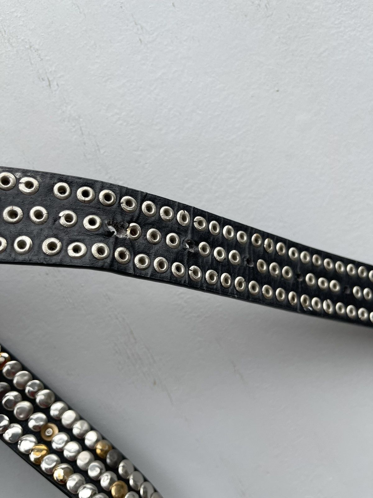 Japanese Brand Y2k Fish Scale Rhinestones Punk Grunge BB Simon Style Belt Size ONE SIZE - 11 Thumbnail