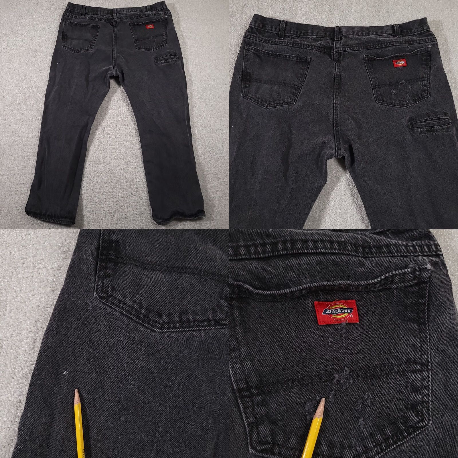 Dickies Dickies Utility Work Jeans Mens 44X30 Black Denim Grunge Shirt? Size US 44 / EU 60 - 9 Thumbnail