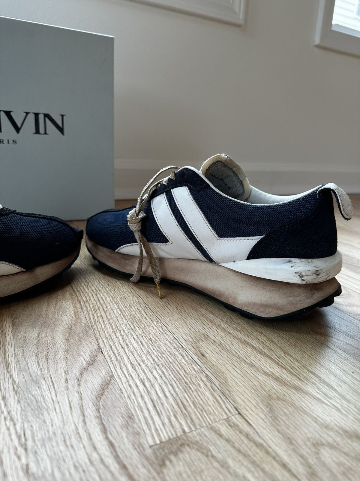 Lanvin Lanvin Bumper Sneaker Navy/White Mesh Size US 10 / EU 43 - 8 Thumbnail