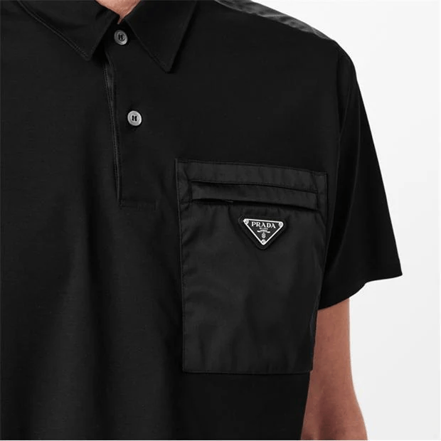 Prada Re-Nylon Polo Shirt Size US XXL / EU 58 / 5 - 4 Thumbnail