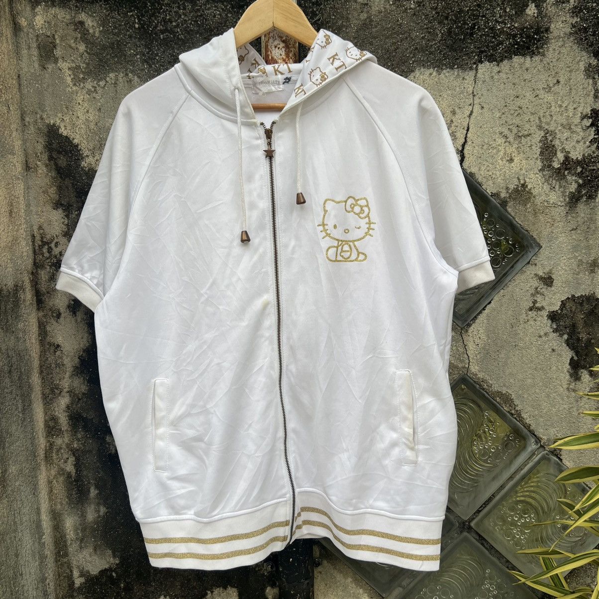Anime × Japanese Brand × Vintage “HELLOKITTY” SHORT SLEEVE BACKHIT HOODIE Size US XXL / EU 58 / 5 - 2 Thumbnail