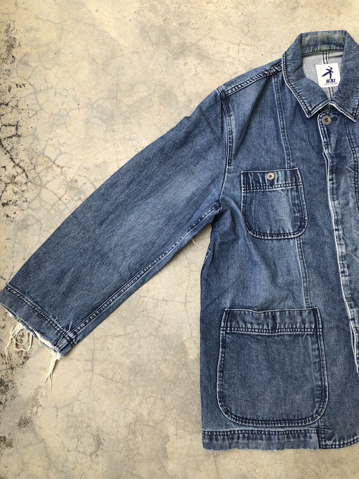 Issey Miyake Hai Sporting Gear Denim Jacket