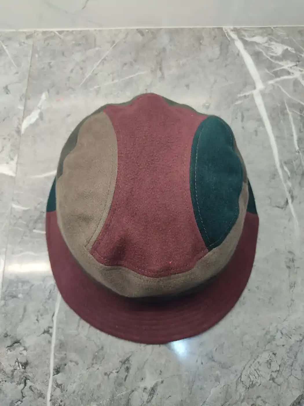 Borsalino × Vintage Vintage Borsalino Patchwork Style Bucket Hat Size ONE SIZE - 8 Thumbnail