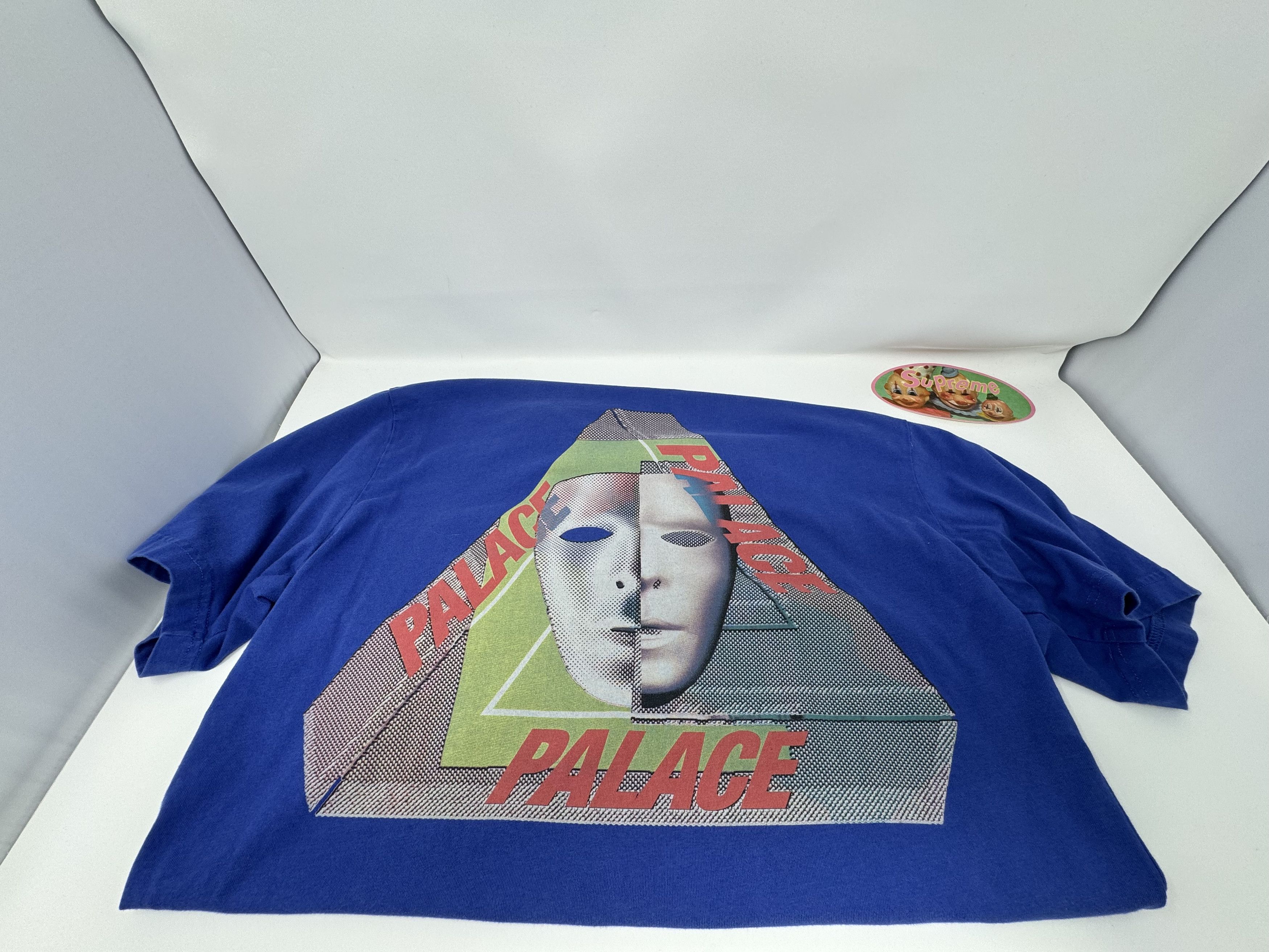Palace Tri-bury Tri Ferg mask navy shirt Size US L / EU 52-54 / 3 - 2 Thumbnail