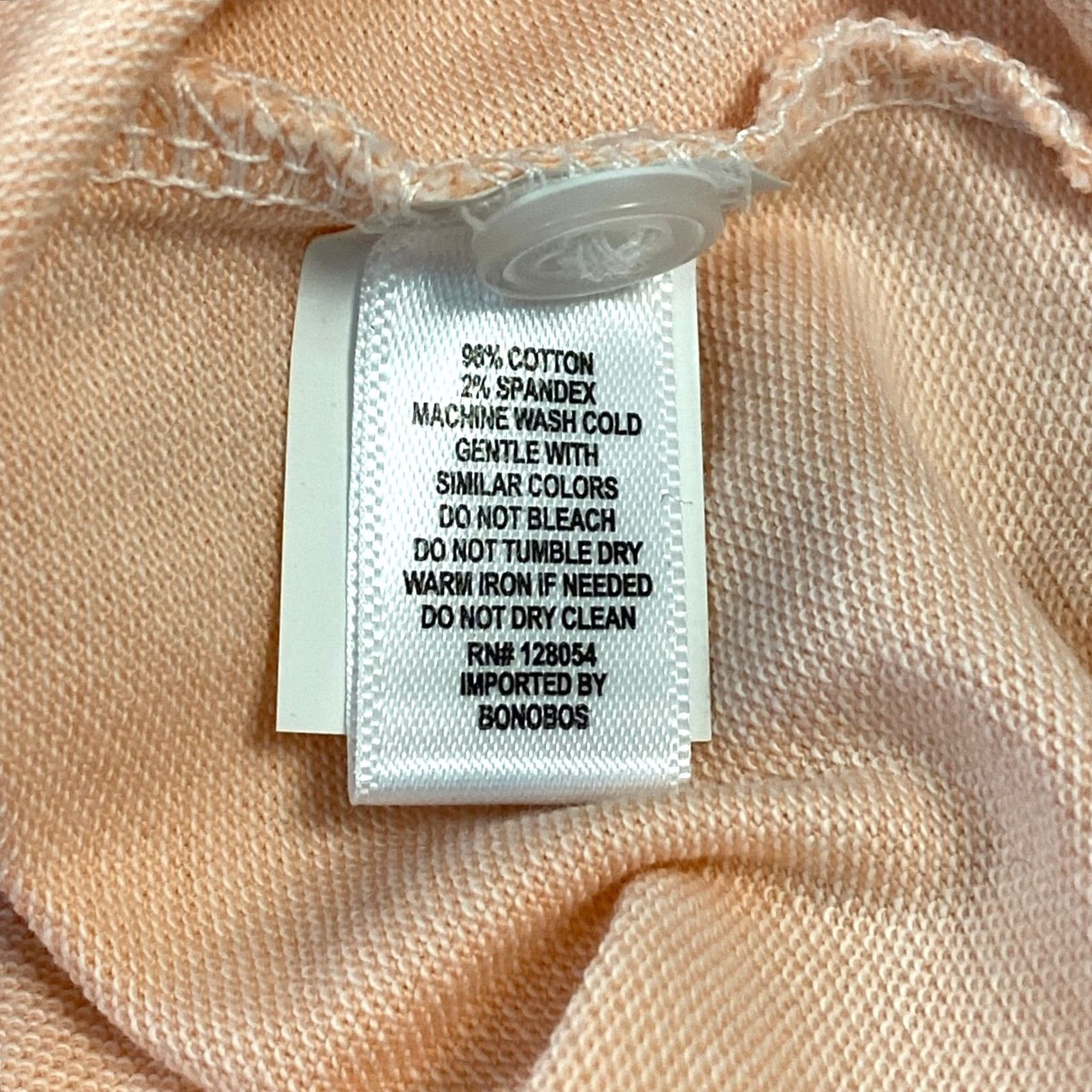 Bonobos Bonobos Slim Fit Polo Shirt Peach XL Cotton Logo Tipped Slim Casual Men Size US XL / EU 56 / 4 - 4 Thumbnail
