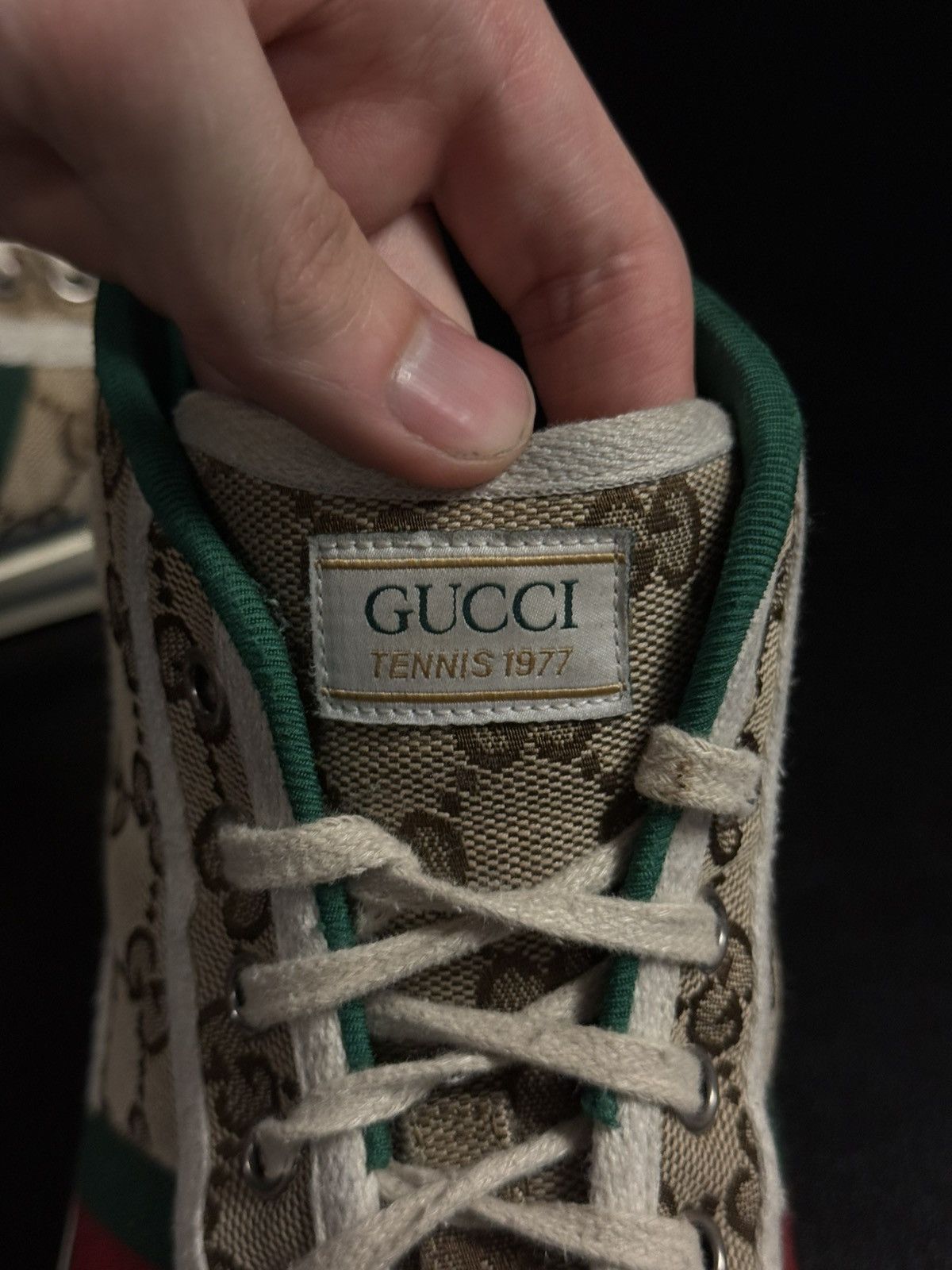 Gucci Gucci High Top 77 Tennis Sneakers Size 7.5G/8M Size US 8 / EU 41 - 16 Thumbnail