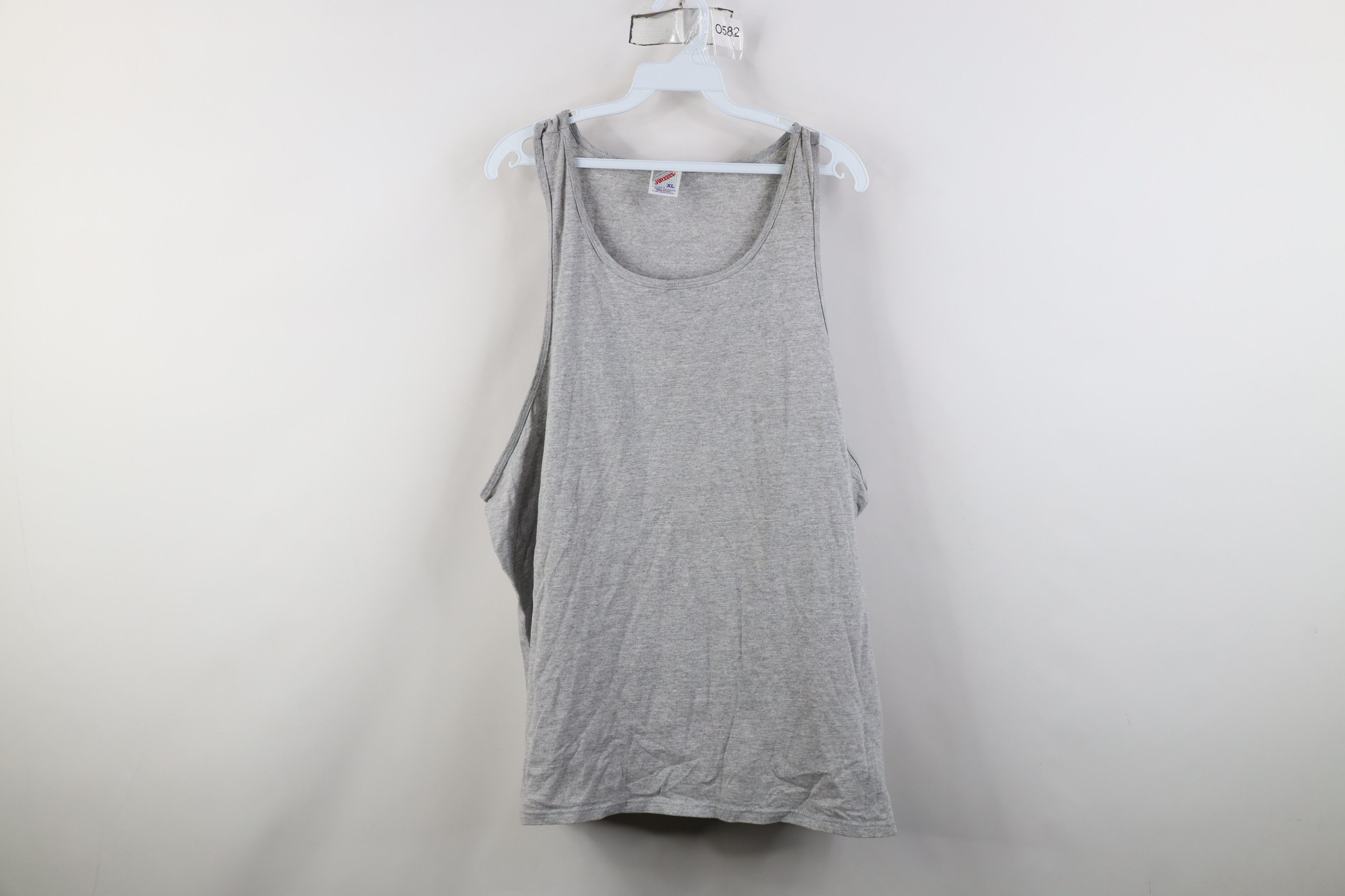 Vintage Vintage 90s Streetwear Tank Top T-Shirt Heather Gray USA Size US XL / EU 56 / 4 - 1 Thumbnail