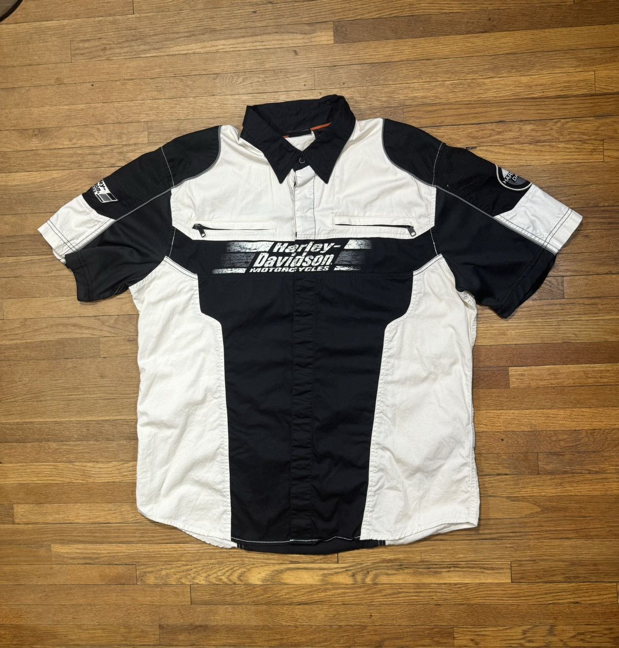 Harley Davidson Vintage Harley Davidson Button Up Shirt Size US XL / EU 56 / 4 - 1 Thumbnail