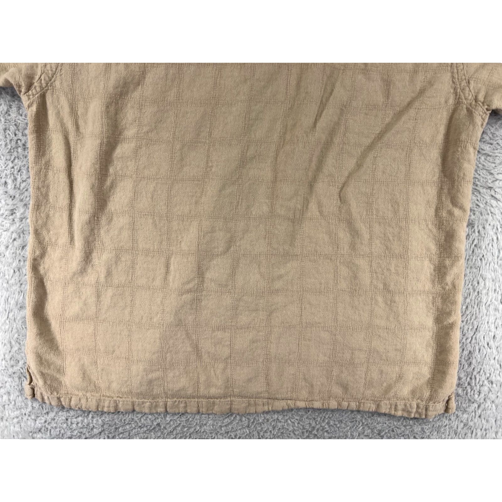 Van Heusen Van Heusen Shirt Men Extra Large Beige Linen Rayon Blend Button Up Camp Vacation Size US XL / EU 56 / 4 - 7 Thumbnail