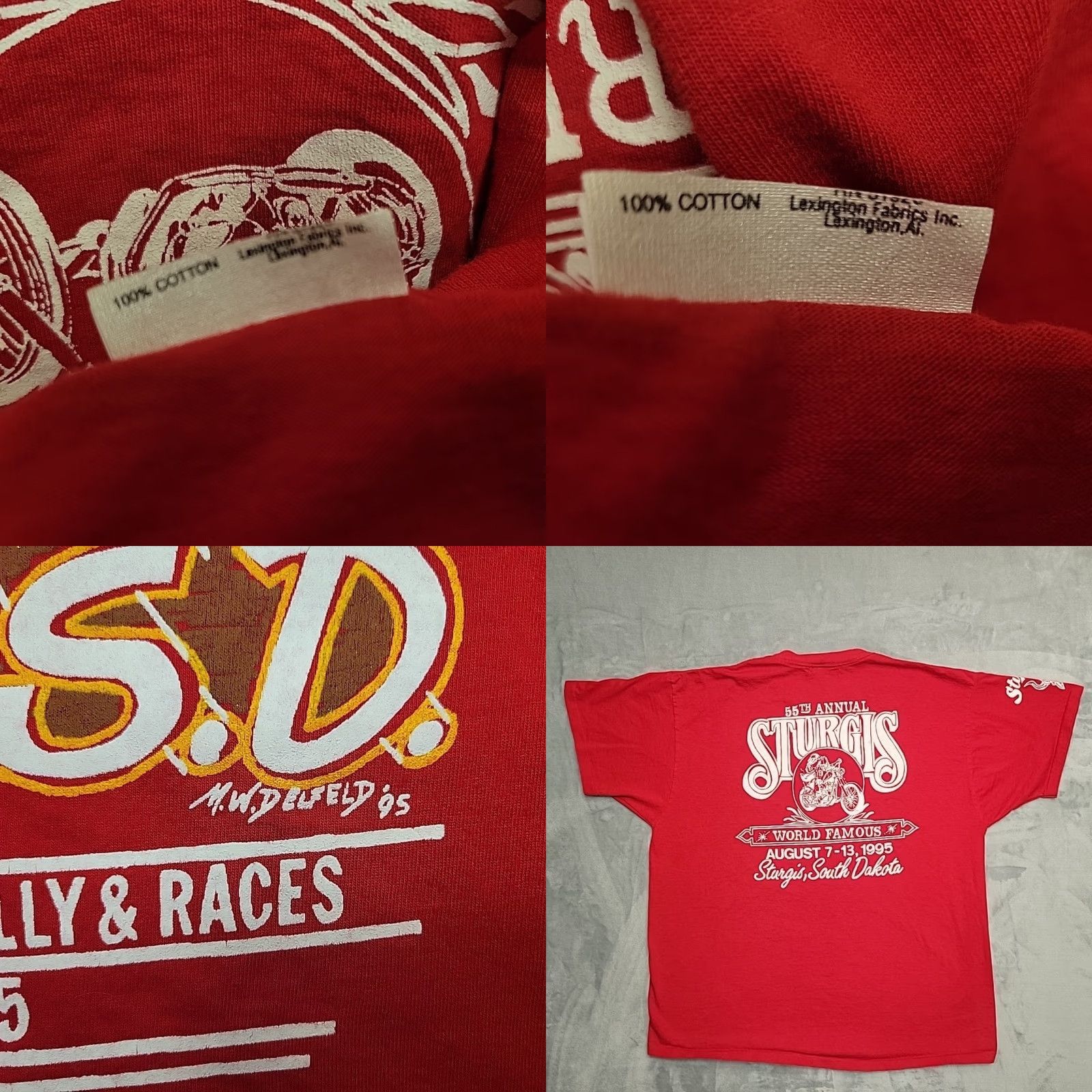 Vintage VINTAGE Sturgis Shirt Mens XL Red 1995 55Th Biker Rally South Dakota Made in USA Shirt Mens XL Red 1995 55Th Biker Rally South Dakota Made in USA Size US XL / EU 56 / 4 - 8 Thumbnail