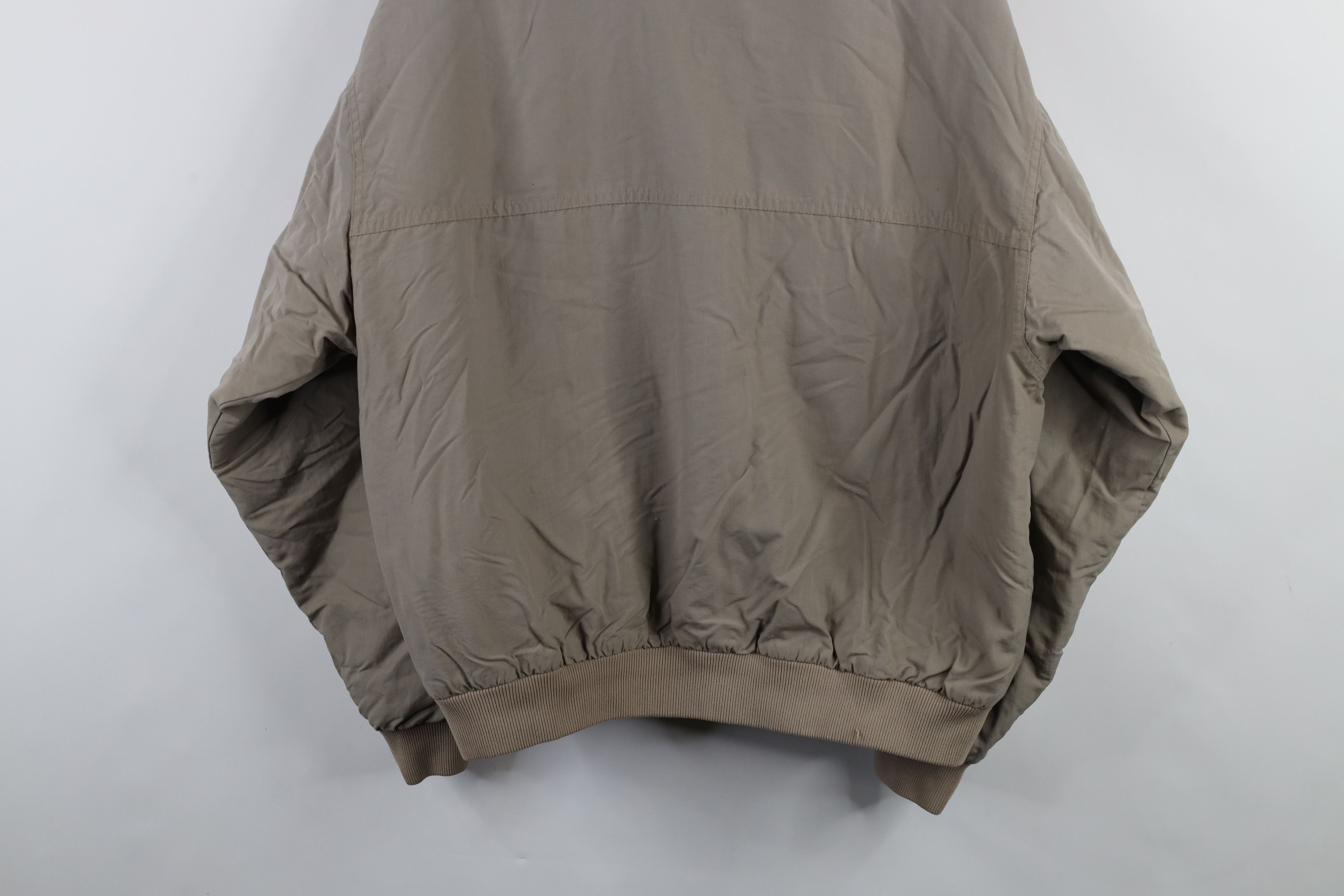 Vintage Vintage 90s Streetwear Lined Full Zip Bomber Jacket Beige Size US L / EU 52-54 / 3 - 17 Thumbnail