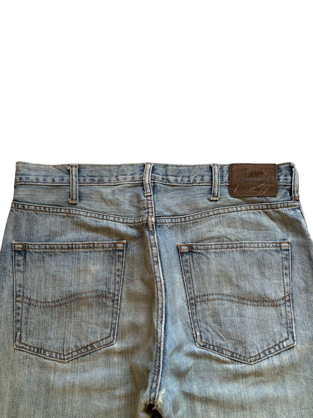 Lee Vintage Lee Relaxed Faded Mud Wash Distressed Jeans Size US 35 - 8 Thumbnail