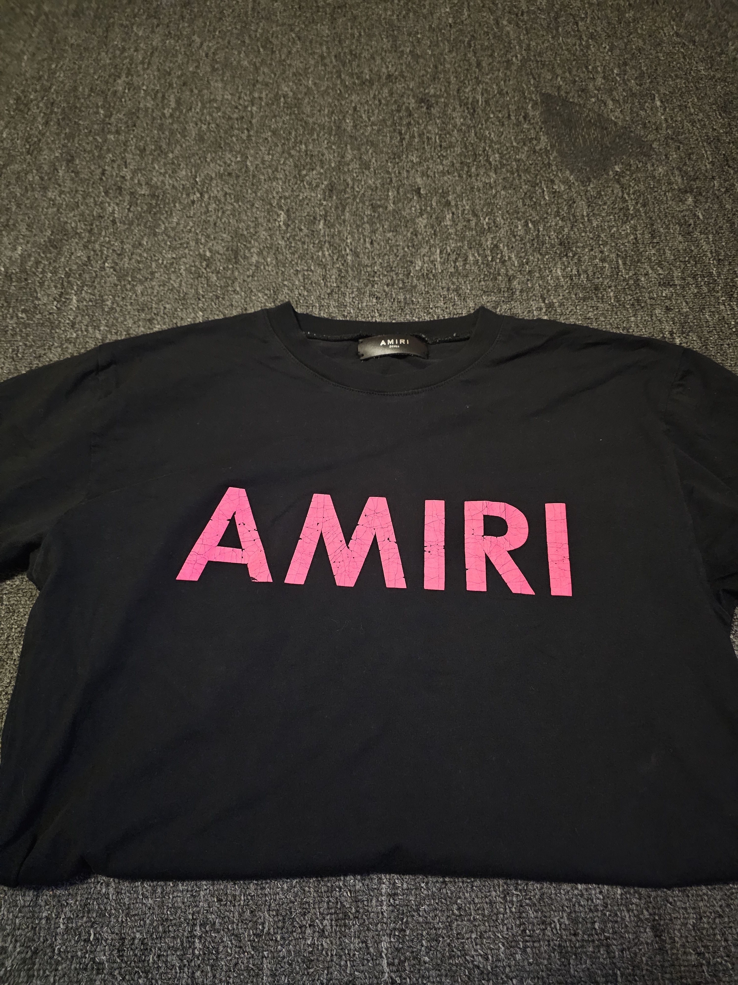 Amiri Amiri Black Pink Logo Print T-Shirt Size S Size US S / EU 44-46 / 1 - 6 Thumbnail