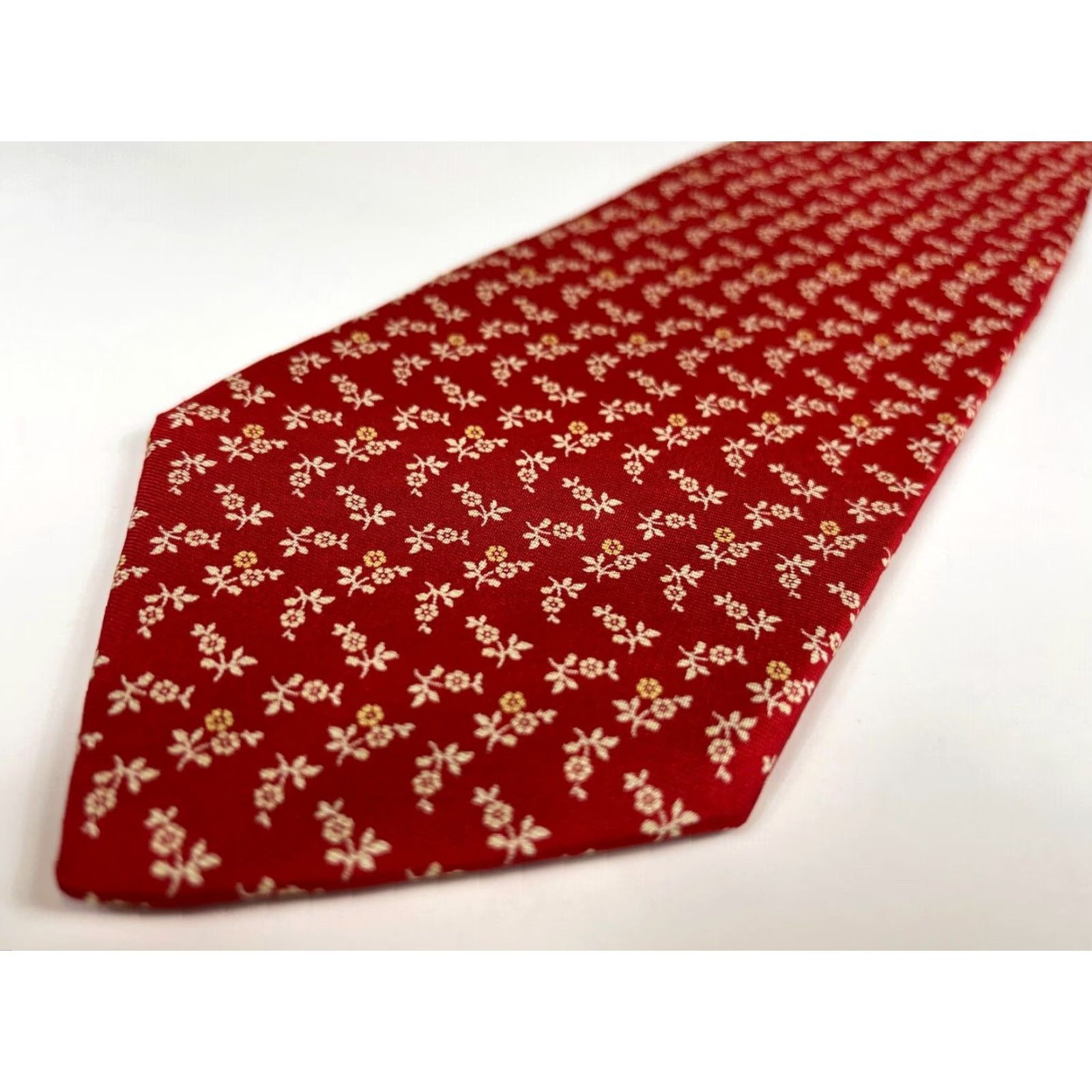 Brooks Brothers VINTAGE Brooks Brothers Makers Silk Tie Floral Hand Made in USA Size ONE SIZE - 5 Thumbnail