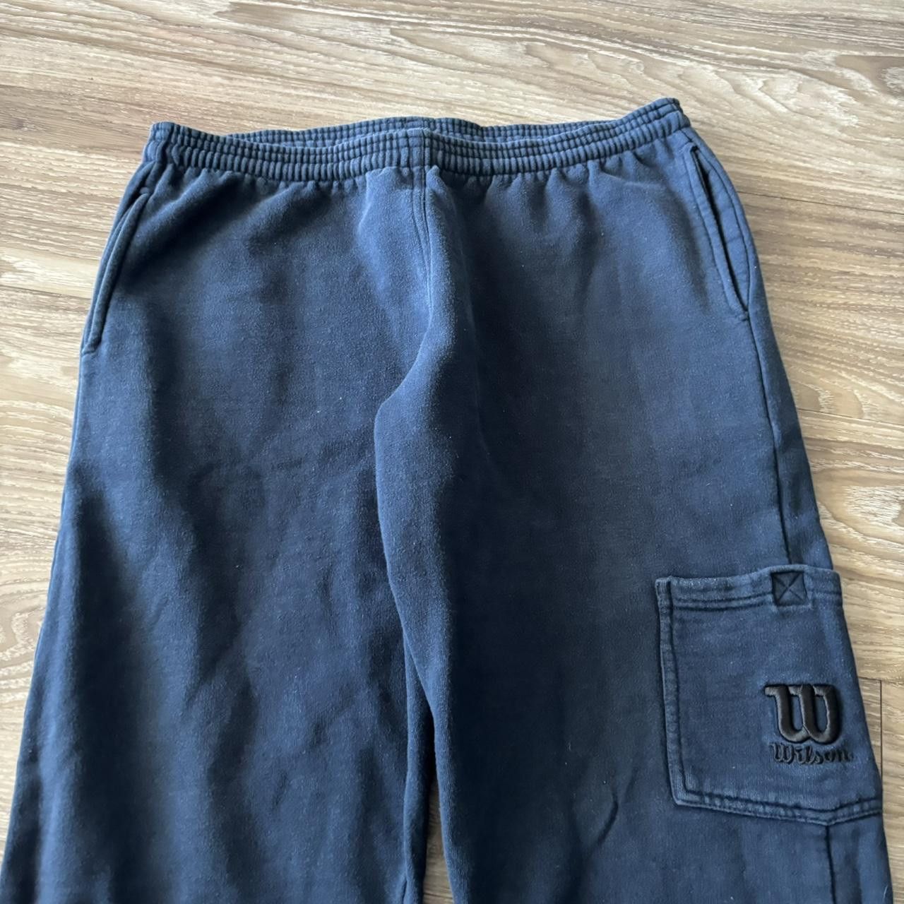 Vintage Crazy Vintage 90s Navy Blue Essential Cargo Sweatpants! Fits L Size US 34 / EU 50 - 4 Thumbnail