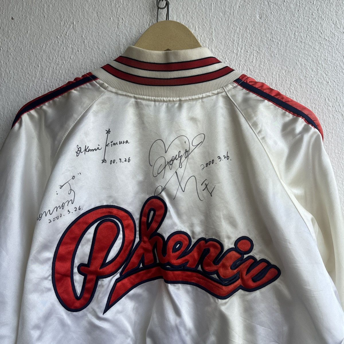 Phenix × Vintage COLLECTOR PHENIX PLAYERS SIGNATURE JAPAN SATIN BOMBER JACKET Size US L / EU 52-54 / 3 - 20 Thumbnail