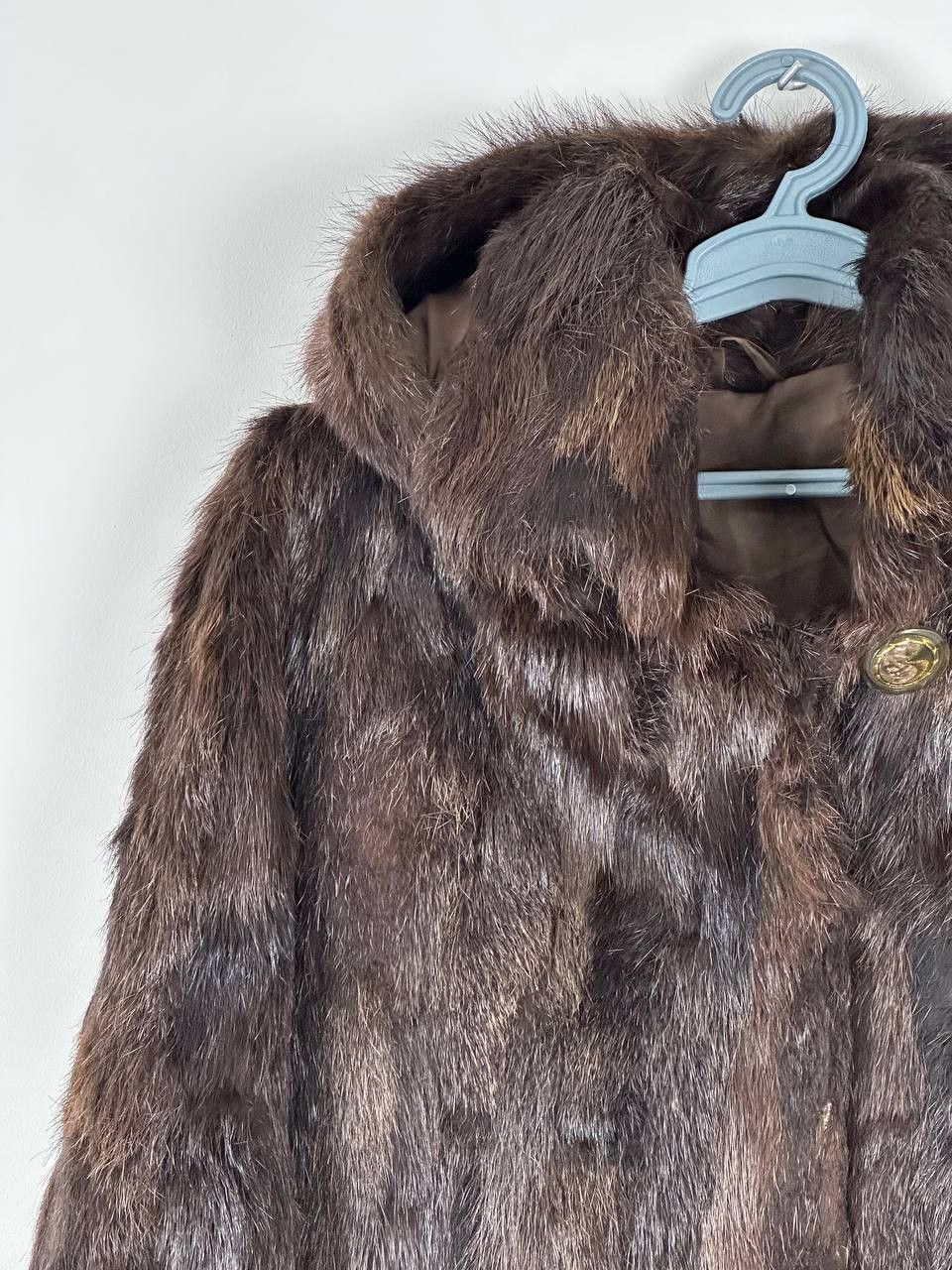 Vintage Vintage Real Fur Coat Luxury Brown Size L / US 10 / IT 46 - 8 Thumbnail