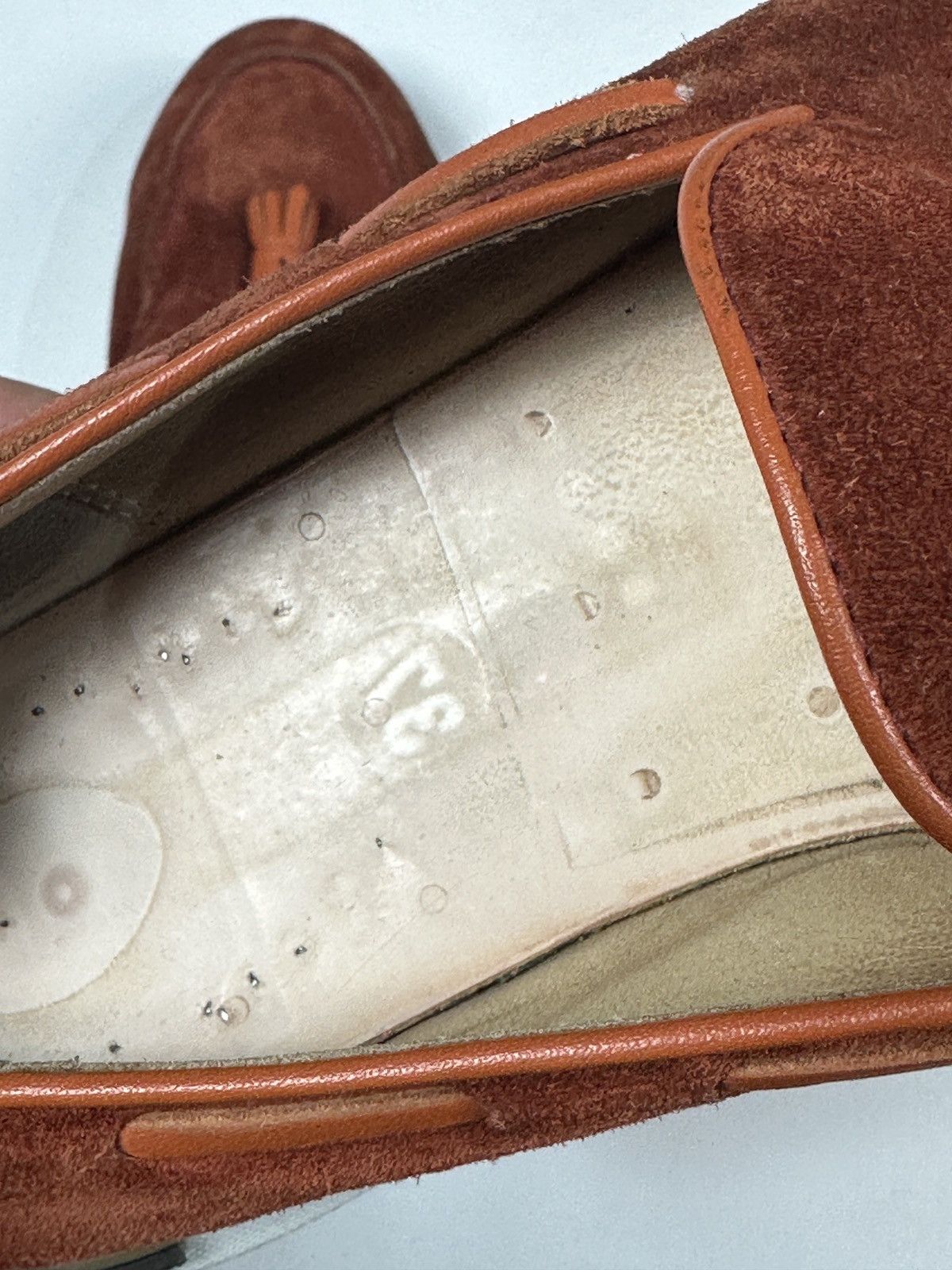 Fratelli Rossetti Fratelli Rossetti Suede Moccasins in Orange, Size 37 Italian Size US 7 / IT 37 - 6 Thumbnail