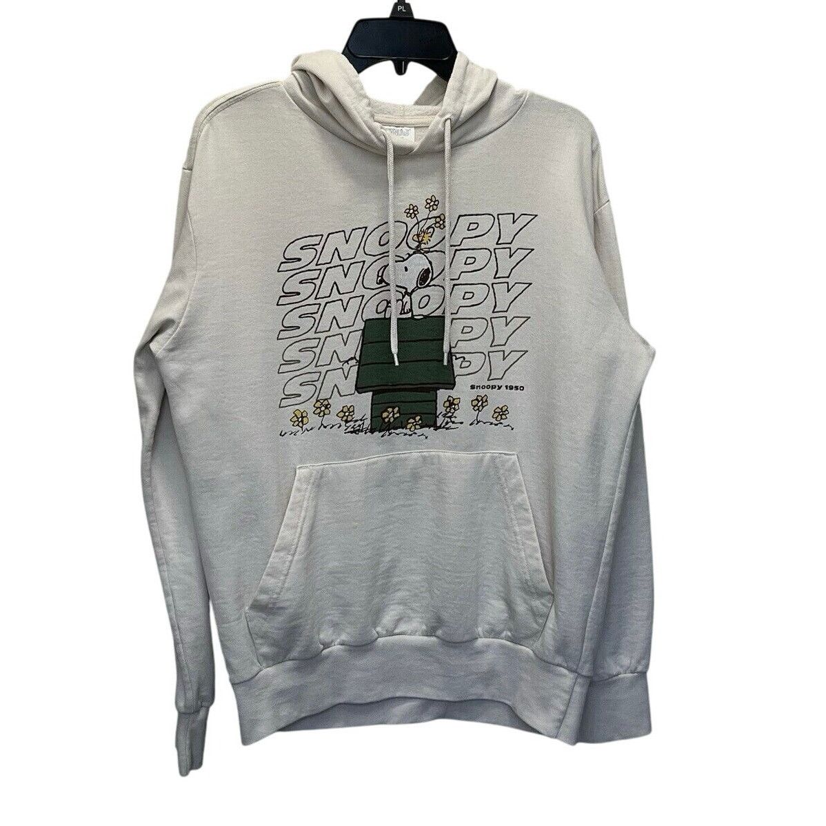 Peanuts Peanuts | Snoopy & Woodstock Beige Hoodie Graphic Sweatshirt Size US S / EU 44-46 / 1 - 1 Thumbnail