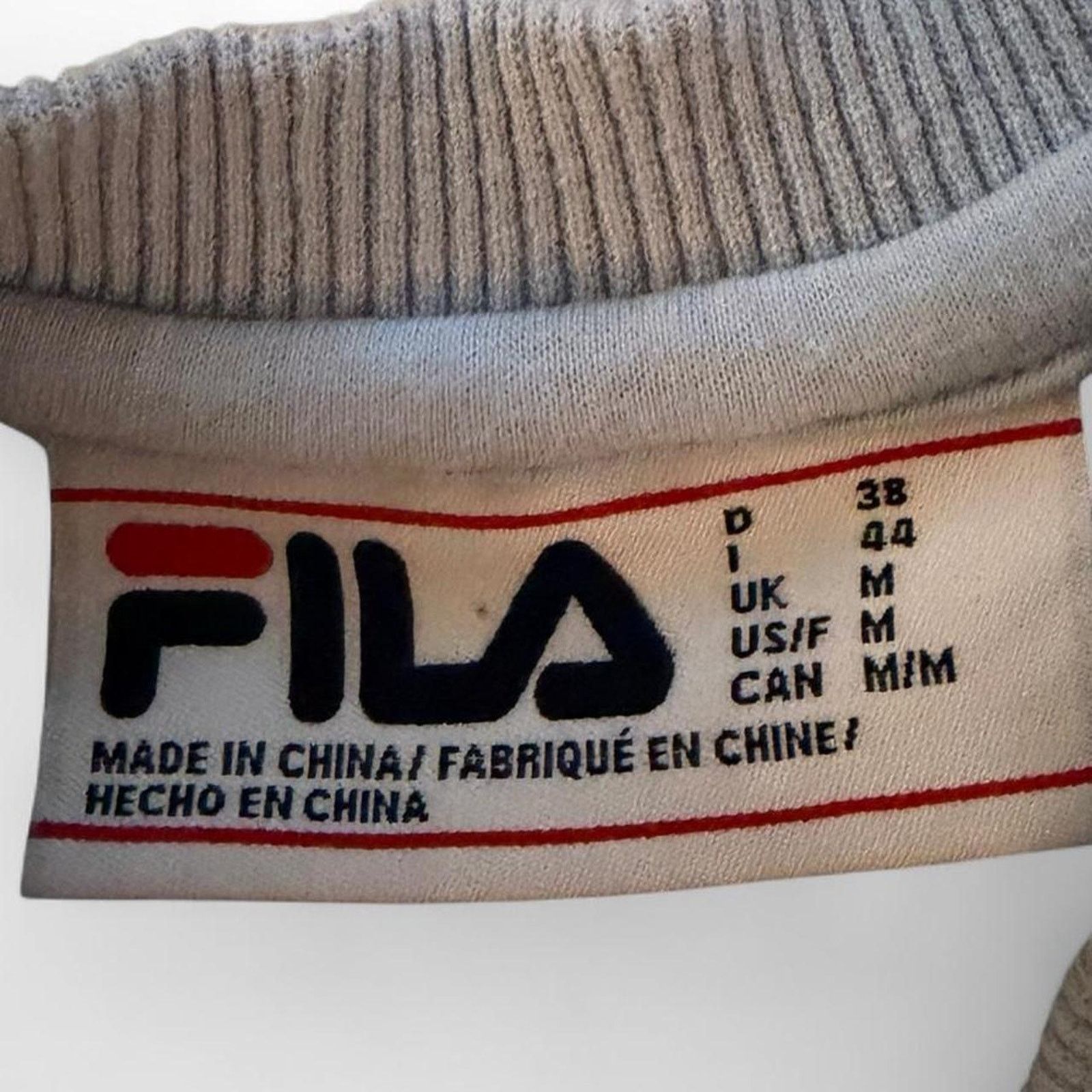 Fila FILA Light Blue Logo Crewneck Sweatshirt Size M Size US M / EU 48-50 / 2 - 2 Thumbnail