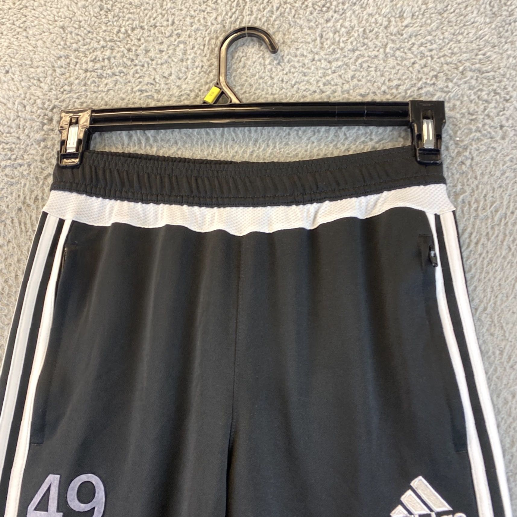Adidas Adidas Climacool Womens Black w/ White Athletic Pants Ankle Zip Small 84-71 /79-34? Size 28" / US 6 / IT 42 - 4 Thumbnail