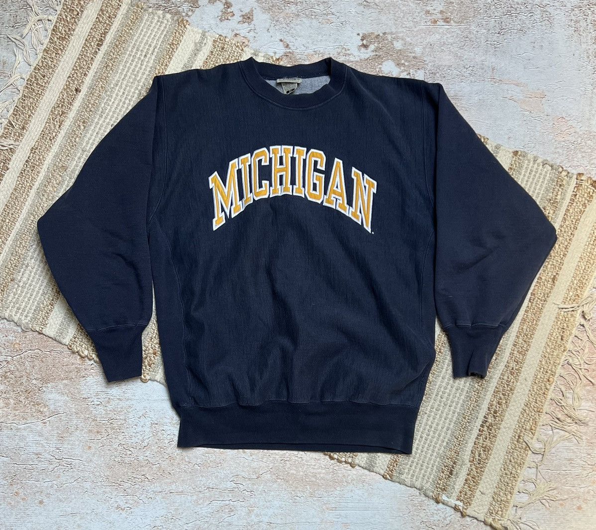 Vintage Steve and Barry’s Michigan vintage sweatshirt Size US XL / EU 56 / 4 - 1 Thumbnail