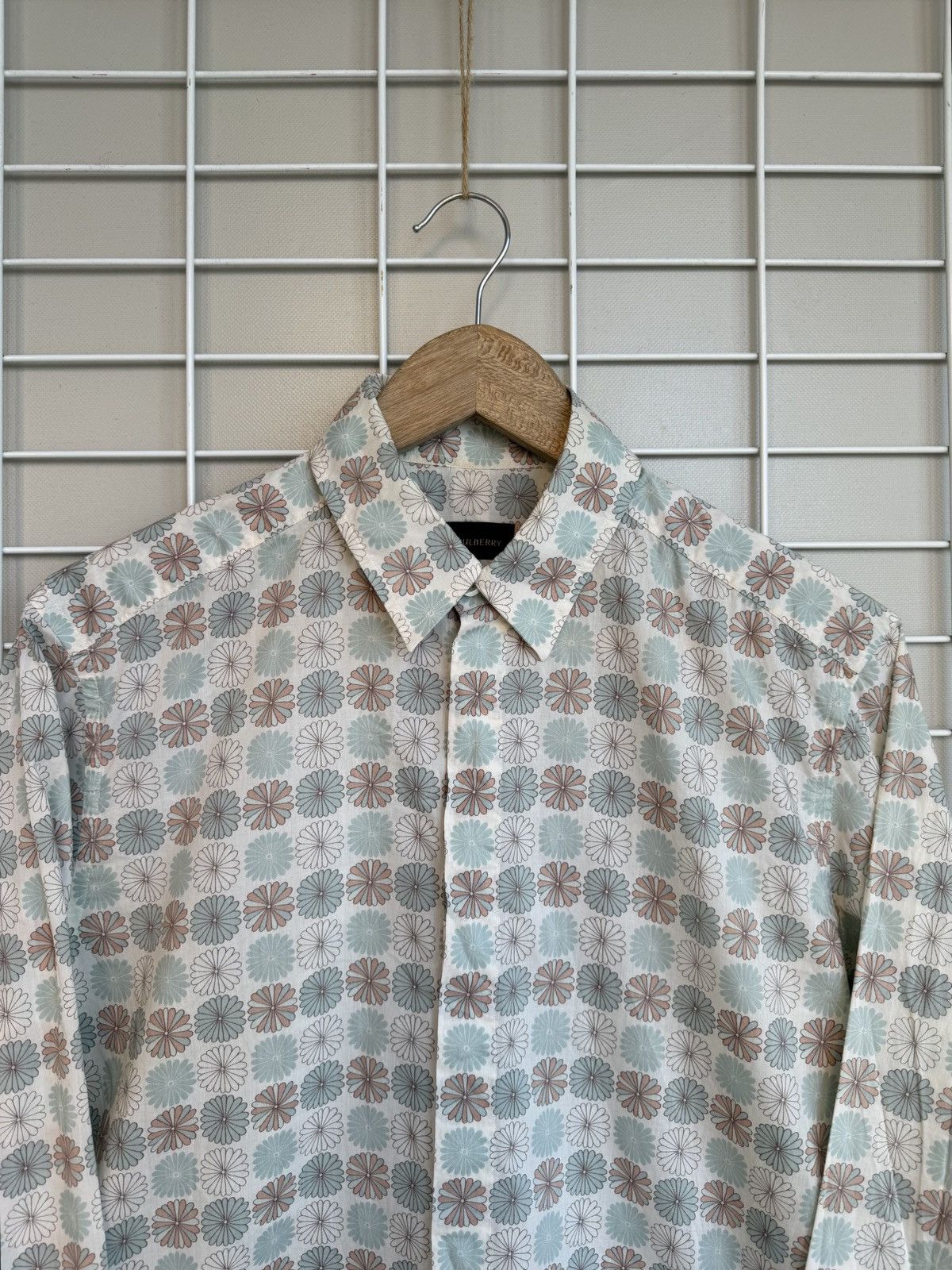 Mulberry Mulberry Geometric Floral Print Button Shirt Mens Size S Size US S / EU 44-46 / 1 - 2 Thumbnail