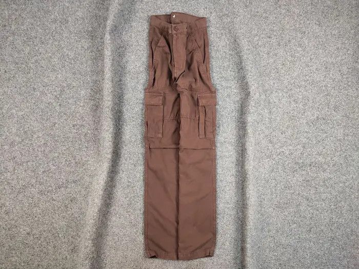 Japanese Brand Vintage 90s Japanese Brown Cargo canvas Pants Y2K Hype Style Size US 30 / EU 46 - 1 Thumbnail
