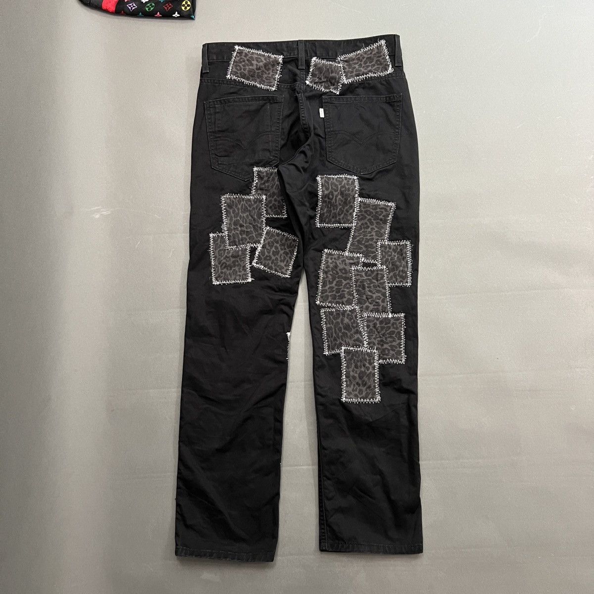Levi's DENIM COWBOY Leopard Print Patched Jeans Size US 32 / EU 48 - 2 Thumbnail