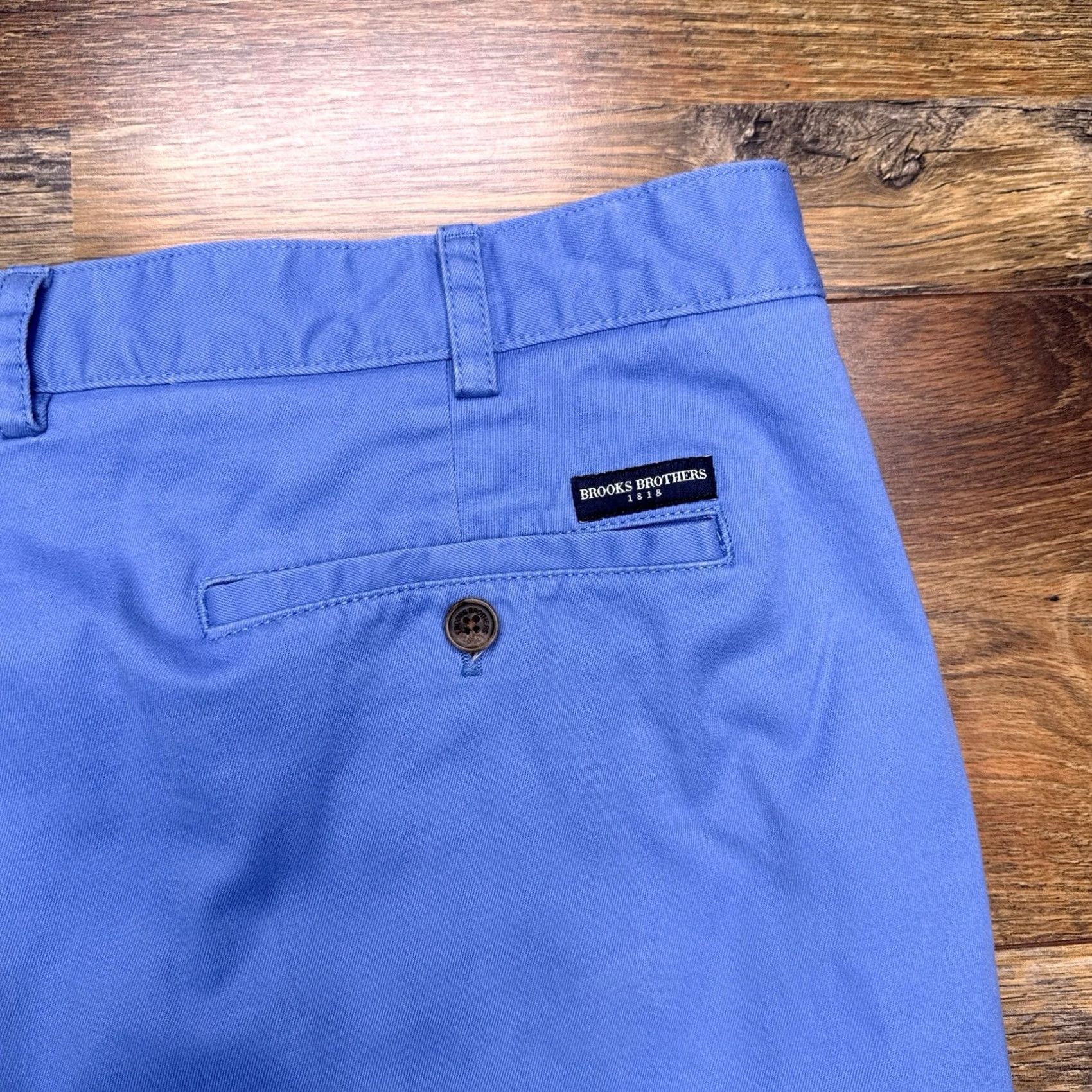 Brooks Brothers Brooks Brothers Chino Shorts Mens 40 Blue Mid Rise Stretch Twill 40 Regular Sl at Front Pocket Womens/Mens Size US 40 / EU 56 - 6 Thumbnail