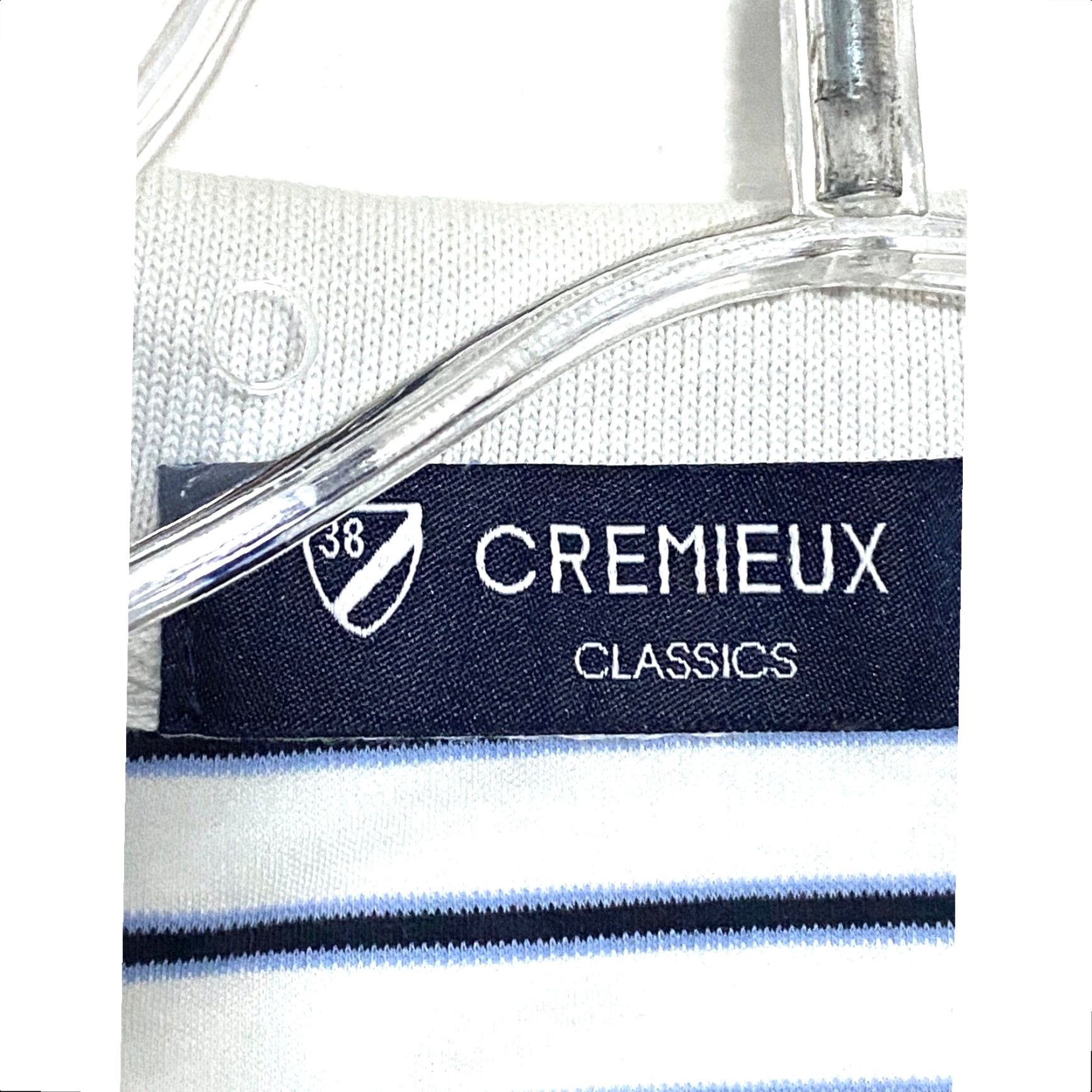 Cremieux Cremieux Polo Shirt White Blue Striped Mens M Preppy Nautical Coastal Shirt Mens M White Blue Striped Polo Shirt Size US M / EU 48-50 / 2 - 5 Thumbnail