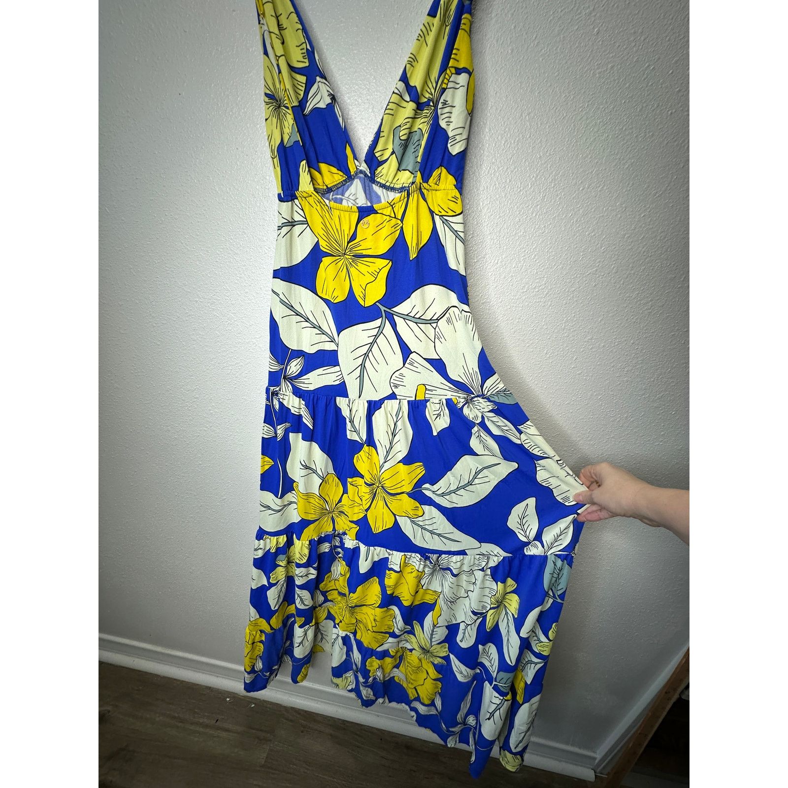 Other Maaji Yellow White Blue SandCastle Sleeveless Maxi Dress S Size S / US 4 / IT 40 - 10 Thumbnail
