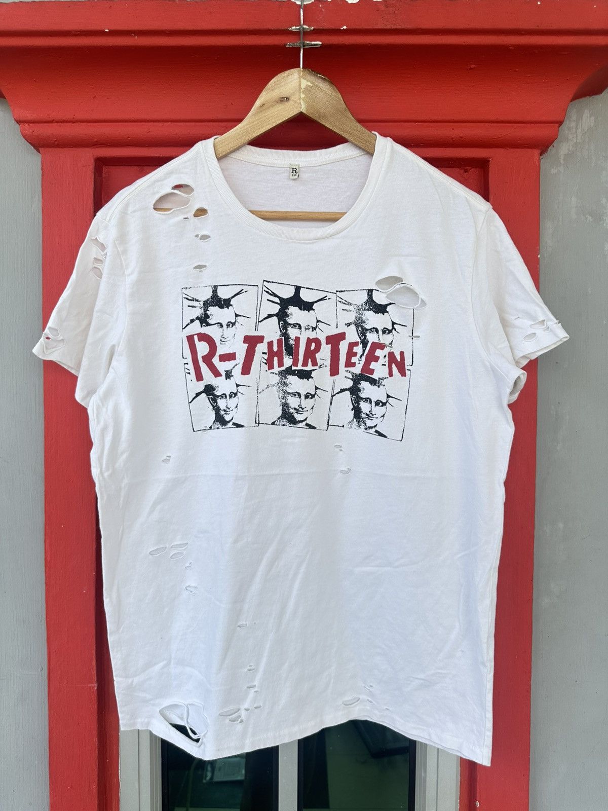 Seditionaries Distressed R-Thirteen Mona Lisa Boy Punk Japanese Tee Size US M / EU 48-50 / 2 - 1 Thumbnail