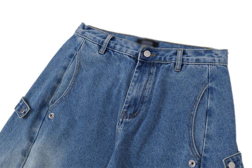Japanese Brand × Vintage Men's workwear high street washed distressed scimitar jeans Size US 32 / EU 48 - 4 Thumbnail