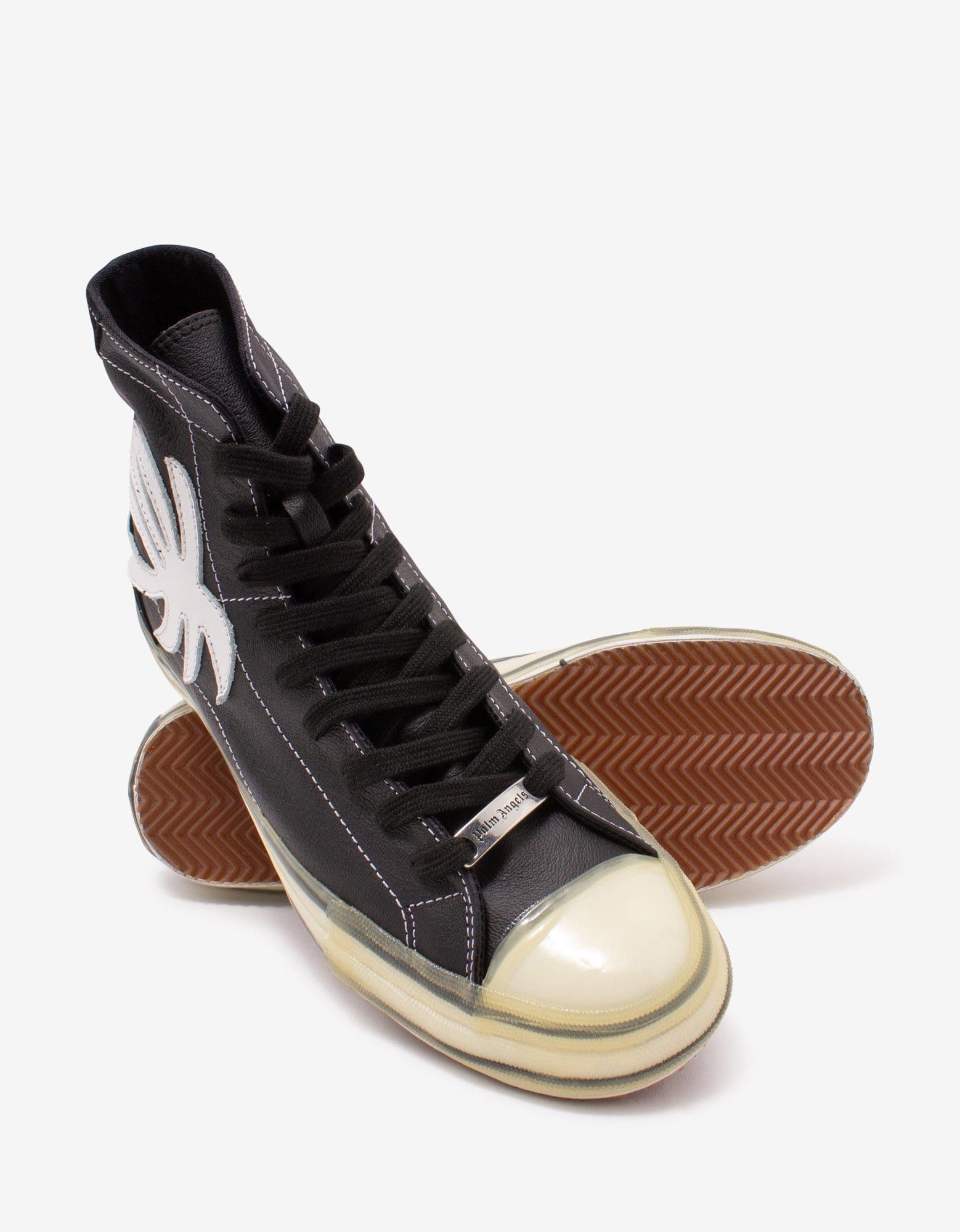 Palm Angels Palm Angels Black Palm Tree High Top Trainers Size US 9 / EU 42 - 8 Thumbnail