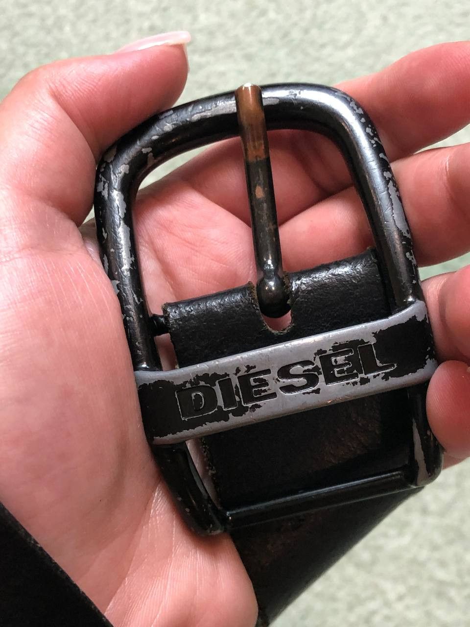 Diesel Belt Diesel logo Vintage Streetwear Y2K Size ONE SIZE - 2 Thumbnail