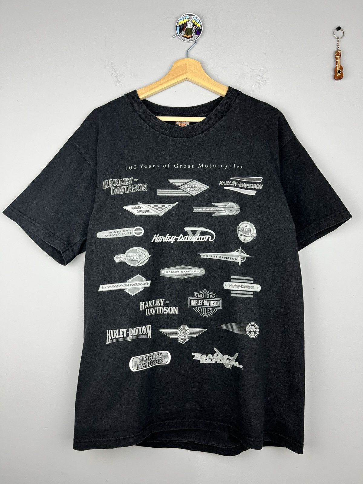 Harley Davidson × Vintage Harley Davidson 100 years anniversary all logos t shirt Size US L / EU 52-54 / 3 - 1 Thumbnail