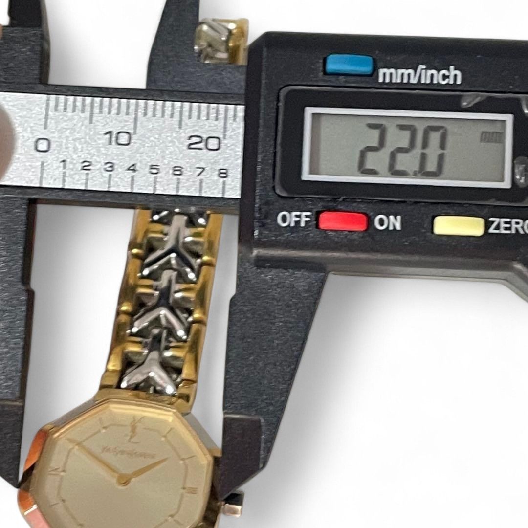 Yves Saint Laurent Yves Saint Laurent Two-tone octagonal watch Size ONE SIZE - 4 Thumbnail