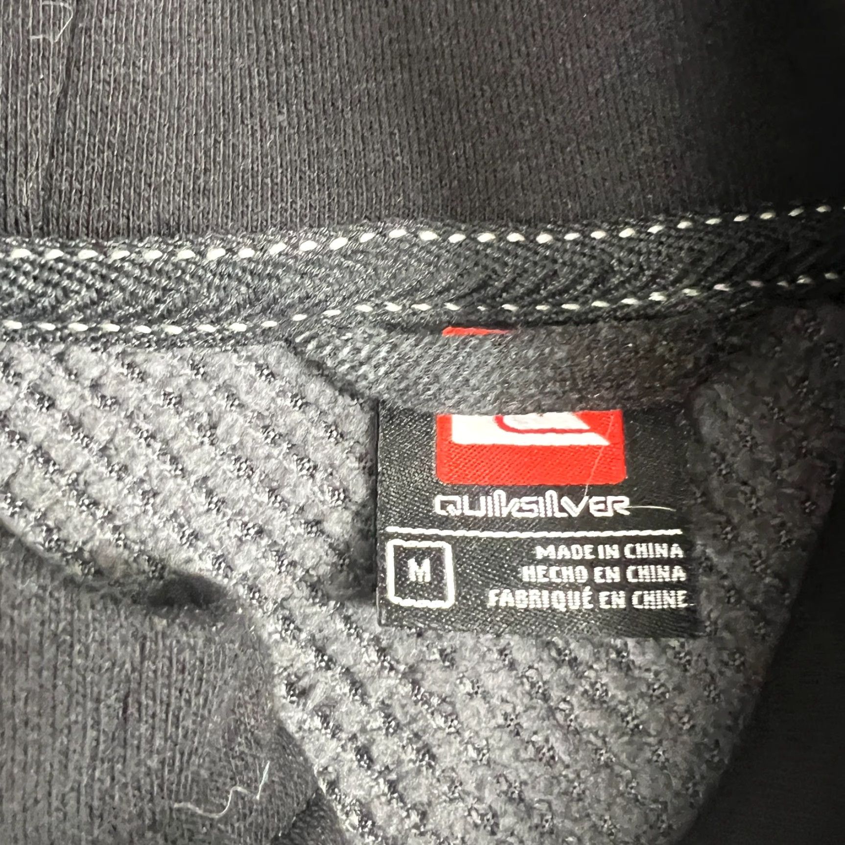 Quiksilver Quicksilver Hoodie Mens M Black Striped Button Jacket Shacket 4 Pocket Multicolor Fleece Sweatshirt Pockets Size US M / EU 48-50 / 2 - 3 Thumbnail