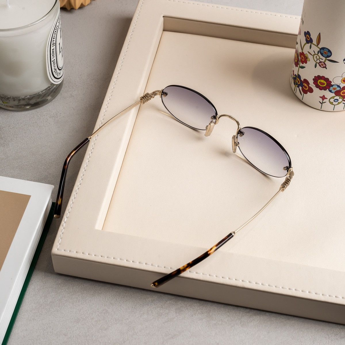 Miu Miu MIU MIU 0MU A54S ZVN70O SUNGLASSES Size ONE SIZE - 4 Thumbnail