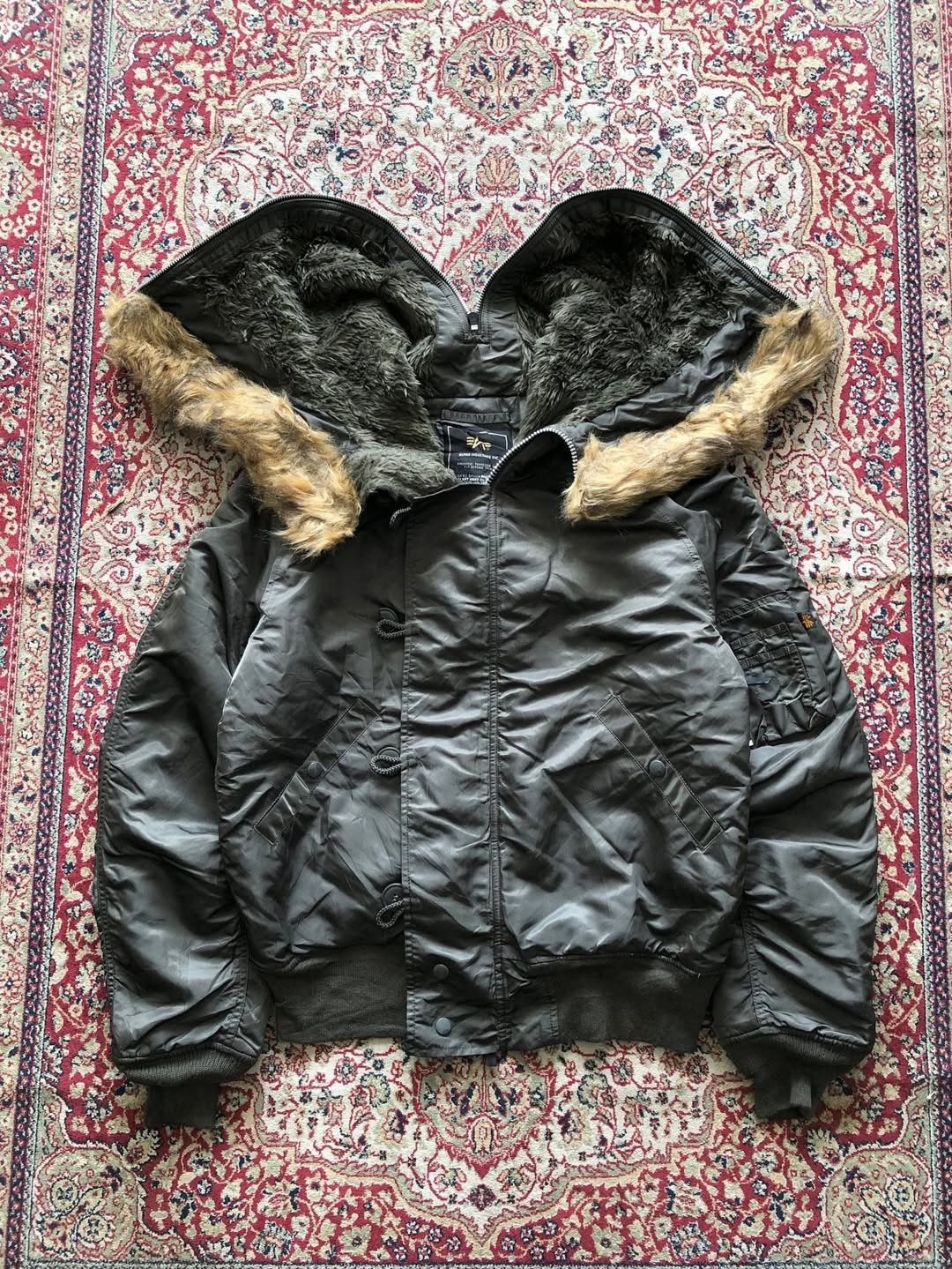 Alpha Industries Vintage Alpha Industries N2B Fur Bomber Jacket Size US L / EU 52-54 / 3 - 2 Thumbnail