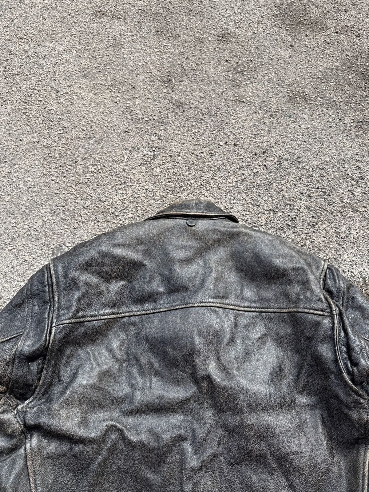 Emporio Armani Emporio Armani Archive Distressed Leather Pilot EA Test Piec Size US L / EU 52-54 / 3 - 16 Thumbnail