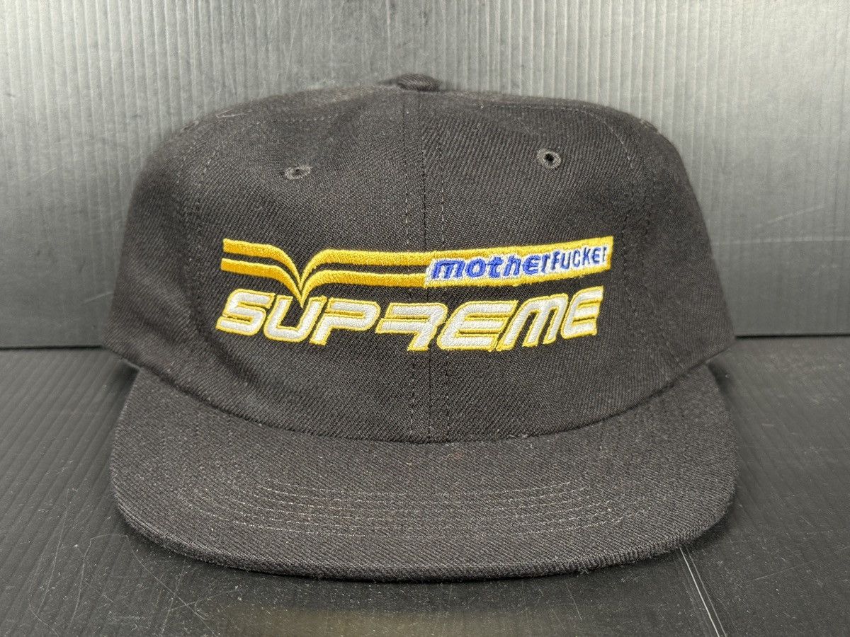 Supreme SUPREME SS19 MOTHERFUCKER 6-PANEL CAP BLACK SNAPBACK HAT Size ONE SIZE - 1 Thumbnail
